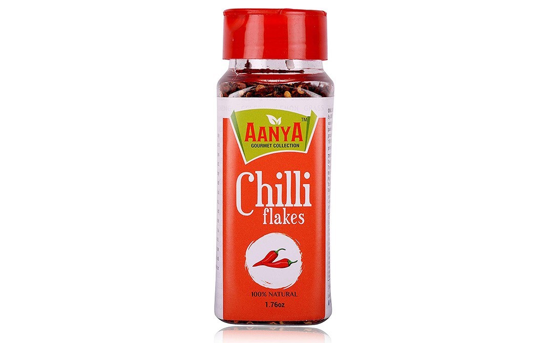 Aanya Gourmet Collection Chilli Flakes    Bottle  50 grams